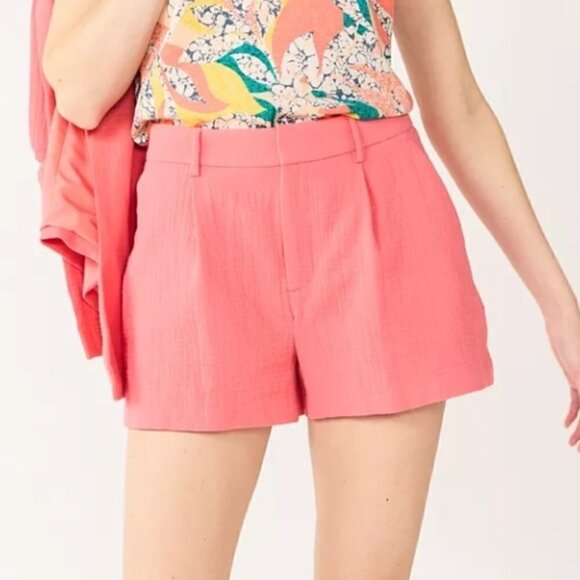 Nine West Pants - Nine West Cruz Coral High Rise Walking Shorts Sz M